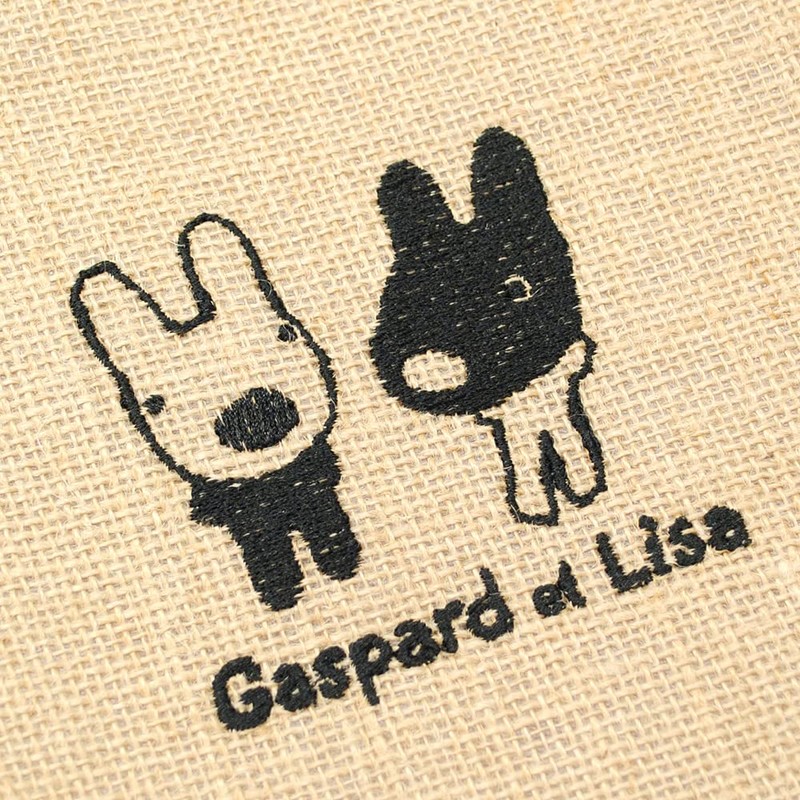 Deercars 3001QE0010 Embroidered Jute Bag (M) - Lisa and Gaspard,