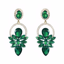 FFWTPY Women's Earrings Floral Geometric Earrings Drop Style Suitable for Dinner Parties and Everyday Wear Suitable for Women