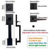 HISAFE Iron Black Front Door Lock Set Security Single Cylinder
