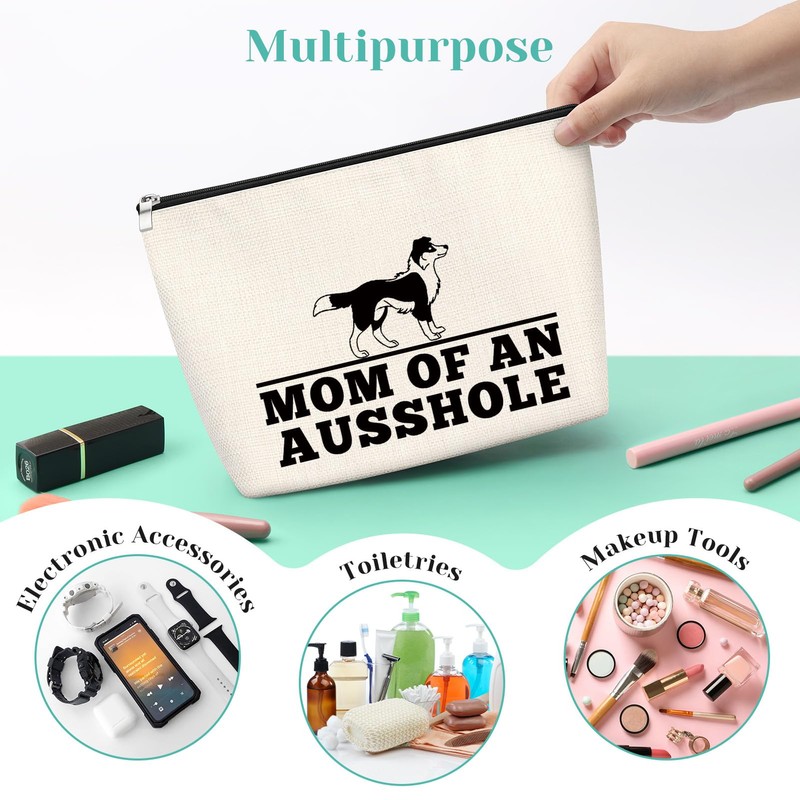 Australian Shepherd Gift Makeup Bag for Australian Shepherd Owner Aussie