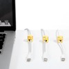 simarro 3 Pack Wire Holders, Desk Cable Holders, Gold Adjustable