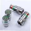Vaguelly 4pcs Auto Tire Pressure Monitor Caps Indicator Valve Stem