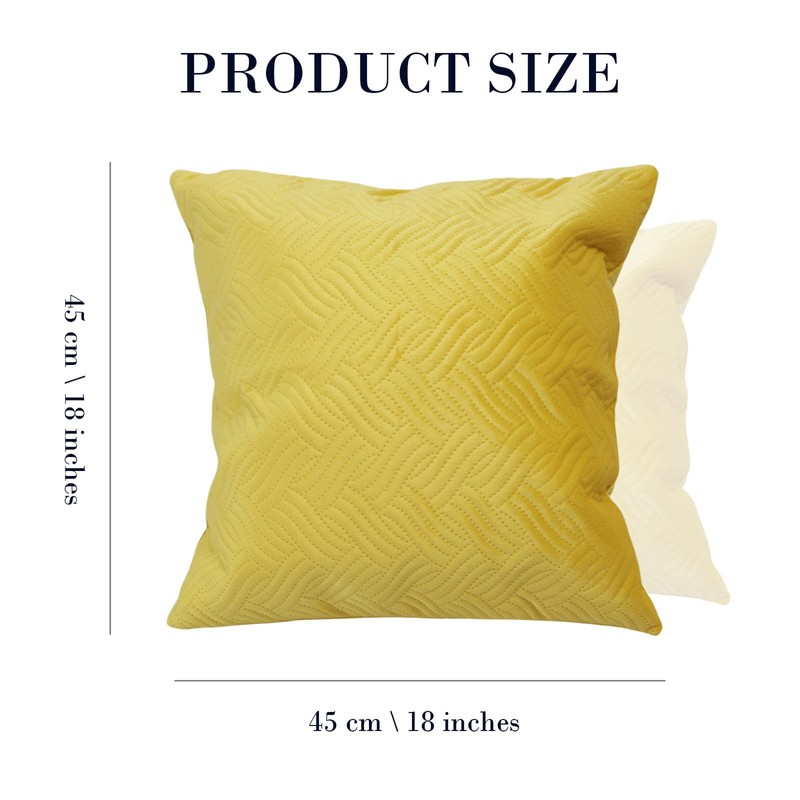 Betadistor Orange Cushion Covers 18x18Inch 2-Pack: Soft Decorative Throw Pillow