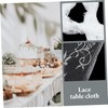 Gatuida Lace Tablecloth Rectangle Lace Fabric Overlay for Wedding Rustic