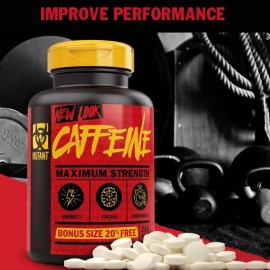 Cafeina Mutant Caffeine 240 Tabs Energia Pre Entreno Sf Cf2 Sabor Sin sabor                                                                           