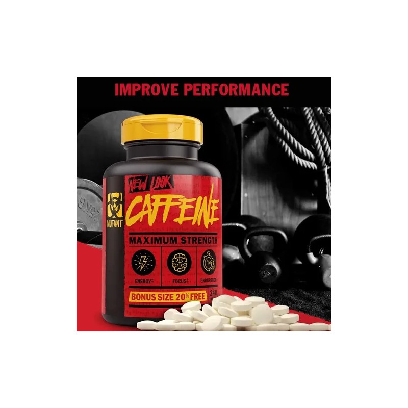 Cafeina Mutant Caffeine 240 Tabs Energia Pre Entreno Sf Cf2
