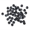 80 Pcs 3/4inch Large Black Buttons for Sewing Round Resin