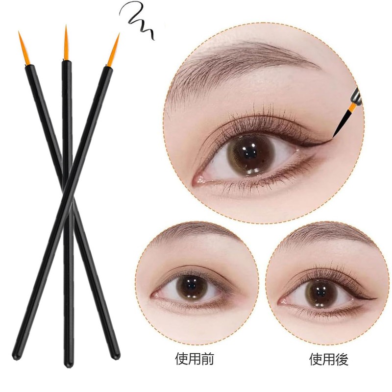 Ginhkok Eyeliner Brush, Nail Brush, Plastic Model, Paint Brushes, Extra