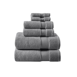 Benicabaly Luxurious 1000 GSM Cotton 6 Piece Towel Set, Oversized Bath Towels, High Absorbency, Stain Resistant, Charcoal