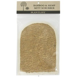 Plantlife Hemp & Bamboo Mitt Scrubber - Fits All Hand Sizes - Made with Bamboo