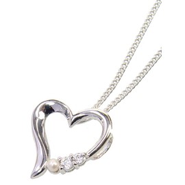 Silver natural pearl (Pearl) o-punha-topendanto・nekkuresu [Birthstone 6 Month] 14181 [Made in Japan [Gift Wrapping already]