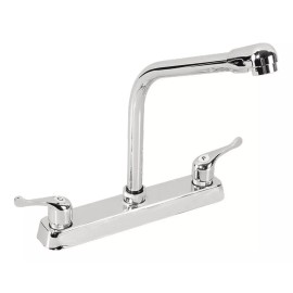 Lion Tools Grifo Mezclador De Cocina Doble Comando Lion T. 3551 Cromado