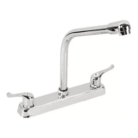 Lion Tools Grifo Mezclador De Cocina Doble Comando Lion T. 3551 Cromado