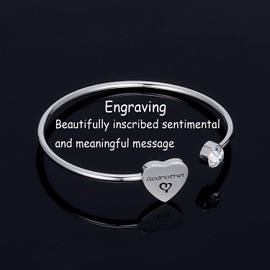 Kivosliviz Pulsera de madrina para regalo para madrina, madrina, joyería para madrina