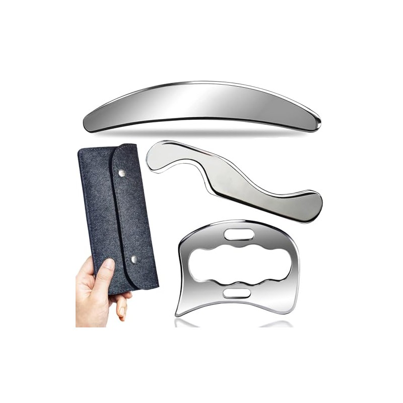 Robulove 3 in 1 Muscle Scraper Stainless Steel Gua Sha