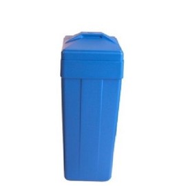 Water softener salt tank brine tank inches with safety float (15x17x36 Inches Rectangular, Blue)