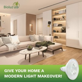 4 Pack Bioluz LED PAR38 LED Bulb 100-120 Watt Replacement Bulb (Uses 12 Watts) 3000K Dimmable Indoor/Outdoor UL Listed