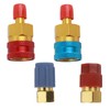 2PCS R1234yf Adapter,Aluminum R134a Adapter Quick Couplers Kit for High/Low