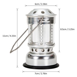 Portable Candle Lantern Night Fishing Hanging Outdoor Camping Aluminium Alloy Candle Lamp