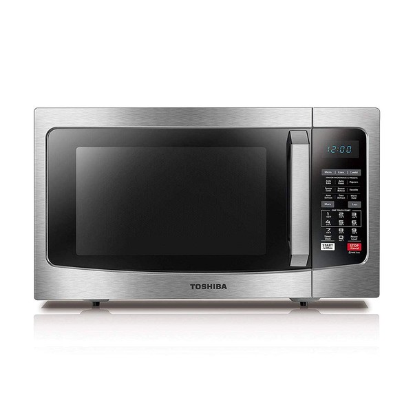 TOSHIBA 3-in-1 EC042A5C-SS Countertop Microwave Oven, Smart Sensor with 13 Auto Menus, Convection, Mute Function & ECO Mode, 1000W, 1.5 Cu Ft, Stainless Steel