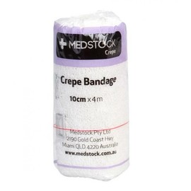 Medstock Buy Medstock Light Crepe Bandage With Elastic Clips 10cm x 4m 1 Piece Online