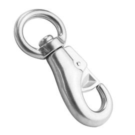 Yetaha Stainless Steel Swivel Eye Snap Hook 4" 1Pc Hammock Chair Swivel Hook for Equestrian, Sports, Luggage and Pets; Indoor or Outdoor Heavy Duty