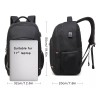 Wowomart XW0100 Mochila para portátil 17 pulgadas Mochila escolar impermeable