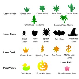 【50g/1.76oz Grass - 3mm】 Holographic Chunky Glitter, LightStone Sparkles Glitter, Bulk Glitter for Crafts Resin, Painting, Nail Art, Hair, Tumblers, Slime, Festival Decor, etc (Green)