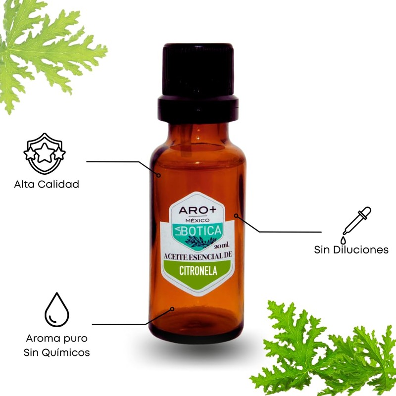 Aceite Esencial de Citronela Natural Puro Aromaterapia