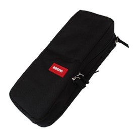 JP-SAKURA Makeup Pouch, Vertical, Travel, Freestanding, Men's Makeup Pouch, Portable, Small Storage Pouch, Black
