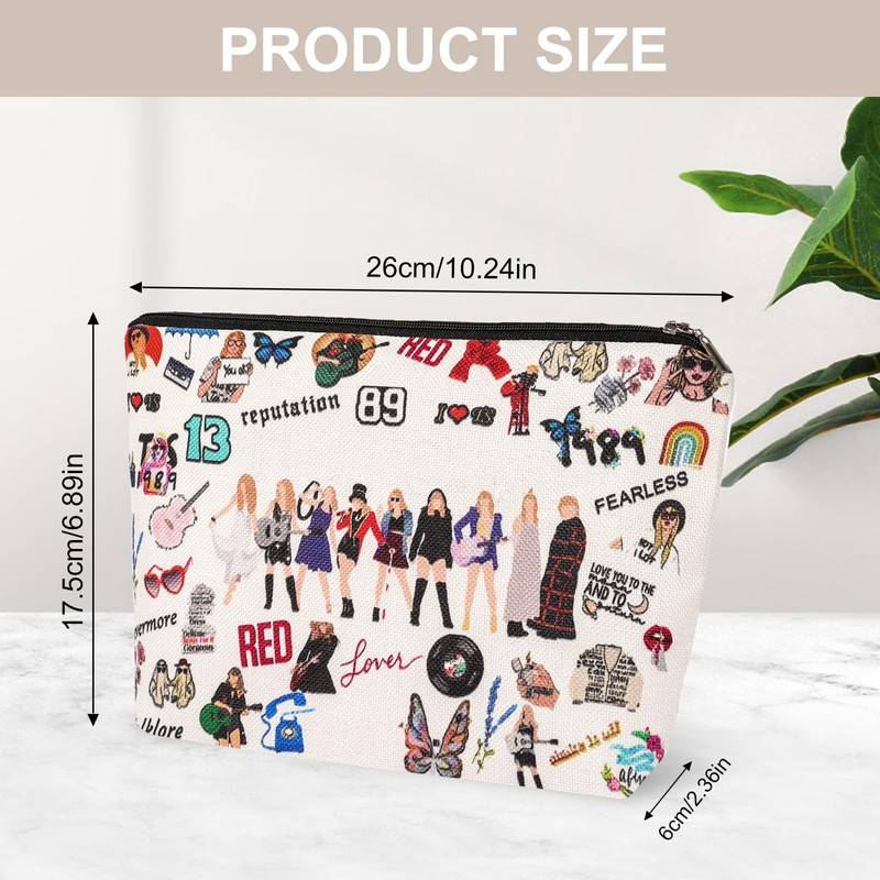 KufaerBeam Small Fresh and Lovely Cosmetic Bag, Wallet Travel Cosmetic