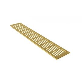 MS Fittings Air vent Web plate Ventilation from Aluminum 100mm x 300mm in Various Colours - Gold anodised - F3