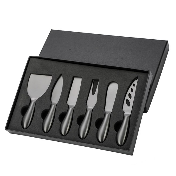 7stars Cheese Knife Set – 6-Piece Stainless Steel Charcuterie Knives
