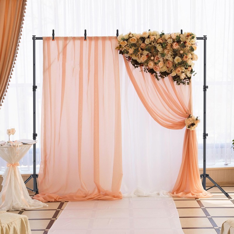 Backdrop Stand 10x7.5ft, Height Adjustable and Width Adjustable Backdrop Stand,