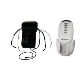 Ceiling Fan Control, Remote Control for Fan and Light, On/Off, Hi-Med-Lo operation, with storage bracket, hand-held or mount option, white, 2 AAA 1.5 V Batteries (not included)_FARC