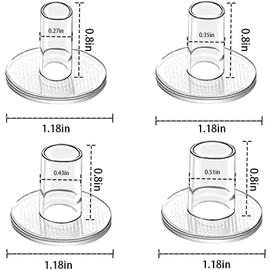 24 Pcs Heel Protectors for Grass, 4 Sizes Grass High Heel Protectors Heel Repair Caps Covers for Walking on Grass and Uneven Floor