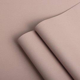 HeloHo 118"X15.7" Solid Meat Pink Wallpaper Matte Textured Wallpaper Peel and Stick Wallpaper Modern Self Adhesive Removable Wallpaper Waterproof Contact Paper for Living Room Bedroom Decor