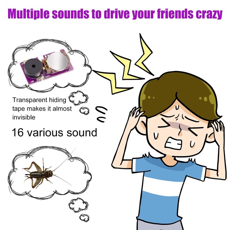 3pcs Annoying Noise Machine, New Cricket Noise Items with 16