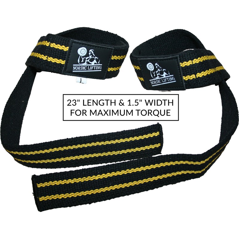 Lifting Straps (2 Pairs/4 Straps) for Weightlifting, Cross Training, Workout,