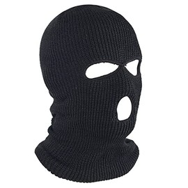 FANELIK 3-Hole Knitted Full Face Cover Ski Mask, Winter Balaclava Warm Knit Full Face Mask for Outdoor Sports