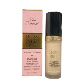 Too Faced Born This Way Super Coverage Multi-Use Concealer, Natural Beige, 0.46 Fl Oz