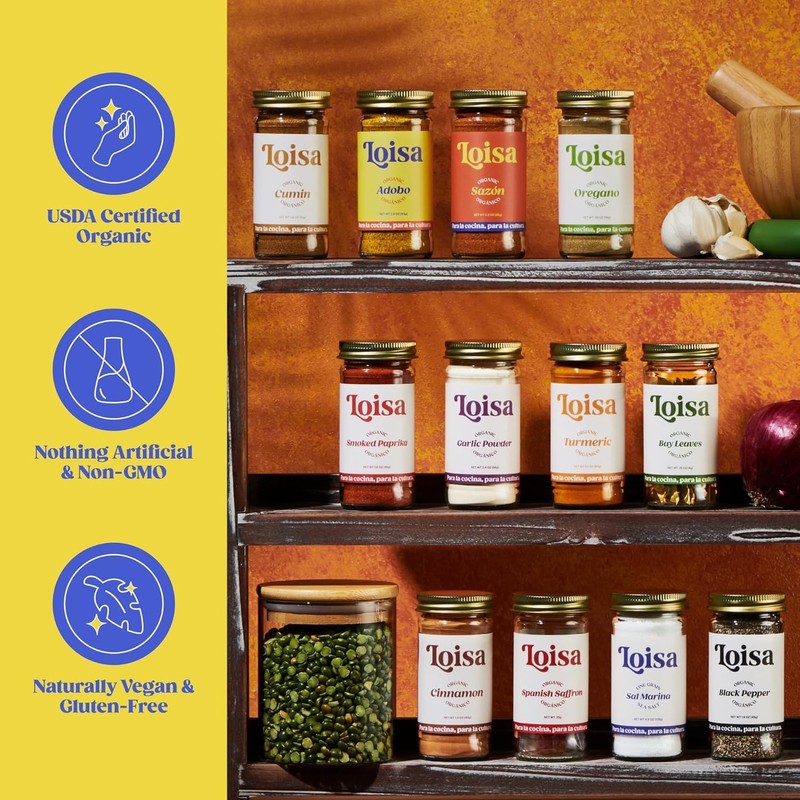 Loisa Whole Cumin Seeds - USDA Organic, Non-GMO, No-MSG, No