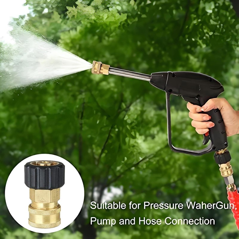 Wjelet 14mm Inner Dia Pressure Washer Adapter M22 Male to