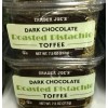 TRADER JOE'S DARK CHOCOLATE ROASTED PISTACHIO TOFFEE 2 PACKS EACH 7.5 OZ KOSHER