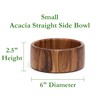 Lipper International Acacia Straight-Side Serving Bowl for Fruits or Salads,