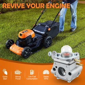 WS2200 Carburetor for Craftsman WC210 WS210 WC2200 WS2200 CMXGTAMD25SC CMXGTAMD25CC P210 Pole Saw for Troy-Bilt TB21EC TB22EC TB252S TB80EC String Trimmer