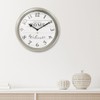 Presentime & Co. 12.6" Illuminated Farmhouse Wall Clock, Silent Battery