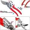 HyleJhJy Pruning Shears with Stainless SK5 Steel Blades+Straight Tip Gardening