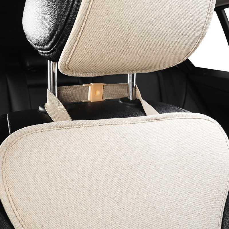 West Llama Linen Car Seat Covers-Breathable & Soft-Front Car Seat