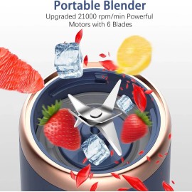 Unbranded Portable Blender, Personal Blender USB Rchargeable, Mini Blender for Shakes